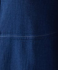 NGBEF15390 GIANNI LO GIUDICE(ジャンニ ロ ジュディチェ) [洗える]二重織ガーゼデニム製品染めブラウス ネイビー