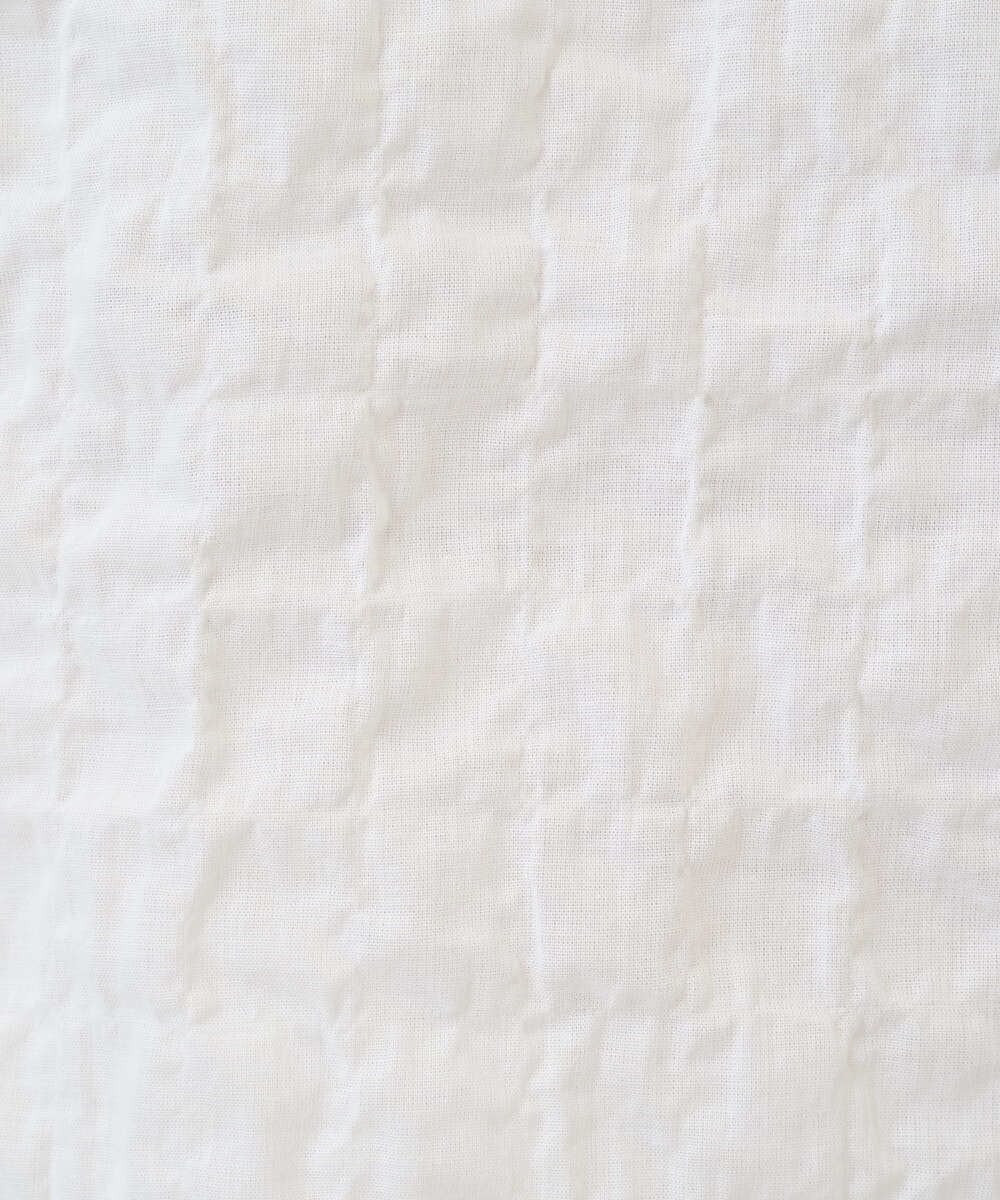 NGBEF19210 GIANNI LO GIUDICE(ジャンニ ロ ジュディチェ) [洗える・日本製]シャーリングシャンブレーブラウス ネイビー