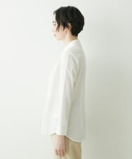 NGBET04230 GIANNI LO GIUDICE(ジャンニ ロ ジュディチェ) [洗える]アイレットカットジャガードブラウス ホワイト