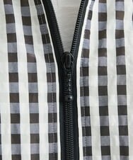 NGBET20300 GIANNI LO GIUDICE(ジャンニ ロ ジュディチェ) [洗える・日本製]ギンガムチェックタフタブルゾン ブラック