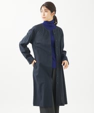 NGBEW11290 GIANNI LO GIUDICE(ジャンニ ロ ジュディチェ) [洗える]綿麻シュリンクチュニックブラウス ネイビー