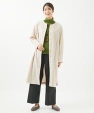 NGBEW11290 GIANNI LO GIUDICE(ジャンニ ロ ジュディチェ) [洗える]綿麻シュリンクチュニックブラウス アイボリー