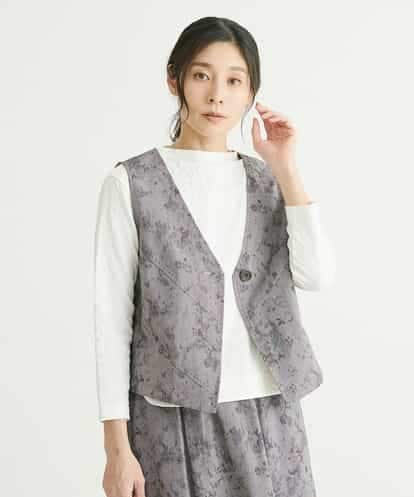 NGBFP23230 GIANNI LO GIUDICE 【洗える】先染めコットンペイントベスト