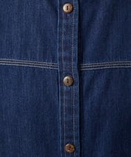 NGBGA20250 GIANNI LO GIUDICE(ジャンニ ロ ジュディチェ) [洗える]コットンデニムシャツブラウス ネイビー