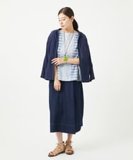 NGBGA23330 GIANNI LO GIUDICE(ジャンニ ロ ジュディチェ) [洗える]コットン楊柳ラグランスリーブフーディー ネイビー