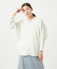 NGBGA23330 GIANNI LO GIUDICE(ジャンニ ロ ジュディチェ) [洗える]コットン楊柳ラグランスリーブフーディー アイボリー