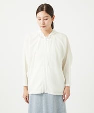 NGBGA23330 GIANNI LO GIUDICE(ジャンニ ロ ジュディチェ) [洗える]コットン楊柳ラグランスリーブフーディー アイボリー