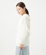 NGBGA23330 GIANNI LO GIUDICE(ジャンニ ロ ジュディチェ) [洗える]コットン楊柳ラグランスリーブフーディー アイボリー