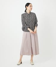 NGBGB04250 GIANNI LO GIUDICE(ジャンニ ロ ジュディチェ) [洗える]塩縮ドットシャツブラウス ホワイト