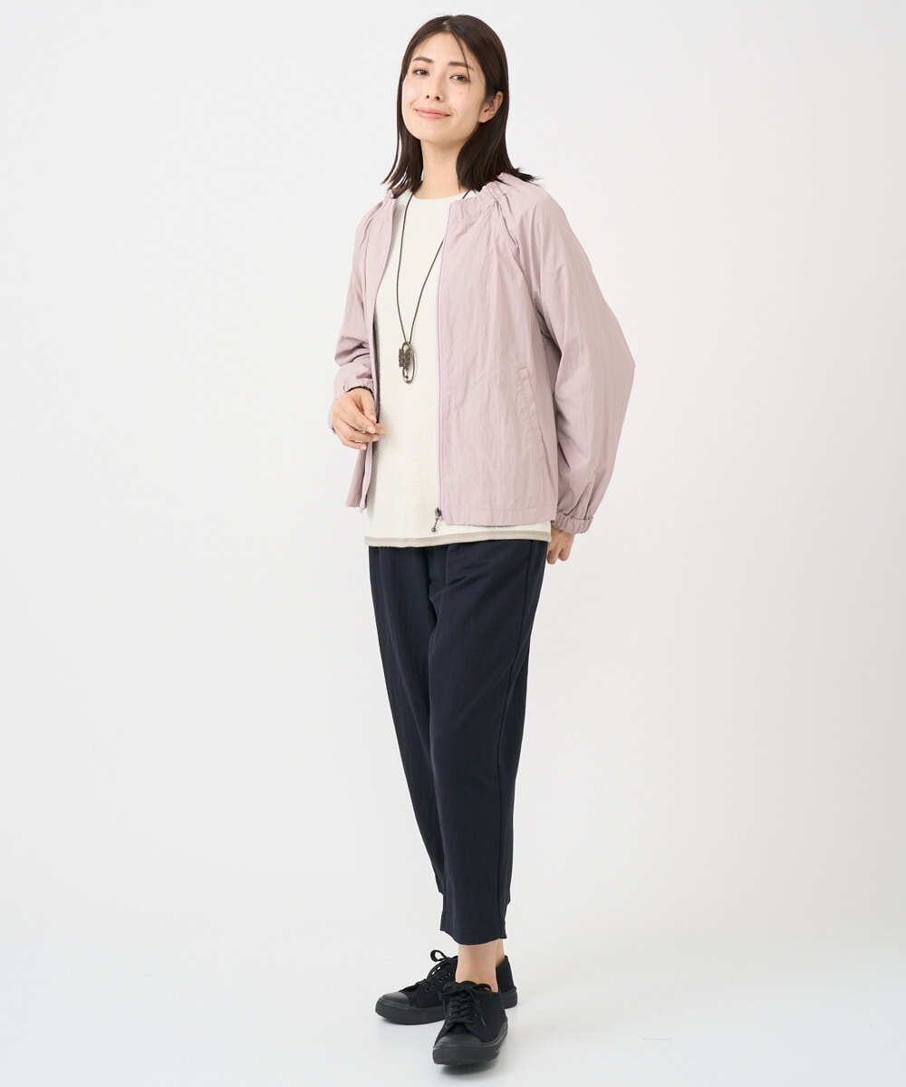 NGBGC03330 GIANNI LO GIUDICE(ジャンニ ロ ジュディチェ) [洗える]ナイロンワッシャーブルゾン ピンク