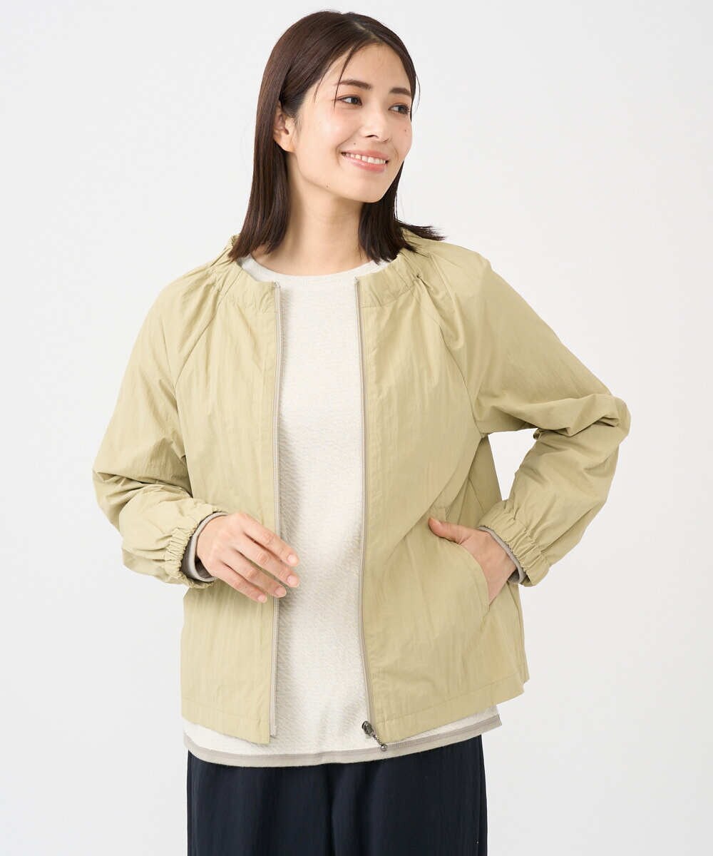 NGBGC03330 GIANNI LO GIUDICE(ジャンニ ロ ジュディチェ) [洗える]ナイロンワッシャーブルゾン イエロー