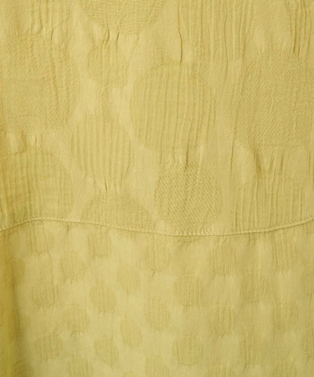 NGBGD31290 GIANNI LO GIUDICE(ジャンニ ロ ジュディチェ) [洗える]シャドーボイルドットブラウス イエロー