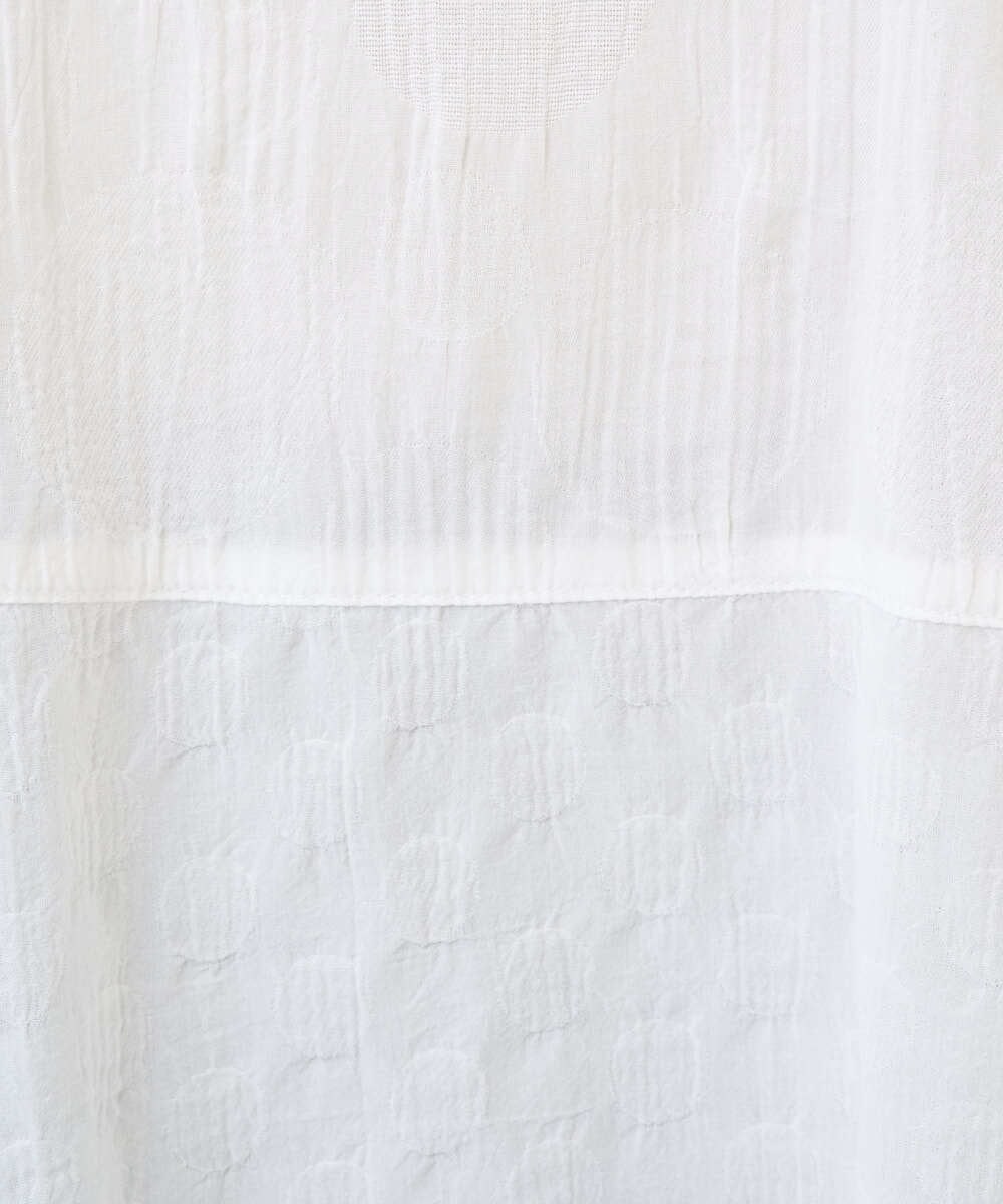 NGBGD31290 GIANNI LO GIUDICE(ジャンニ ロ ジュディチェ) [洗える]シャドーボイルドットブラウス イエロー