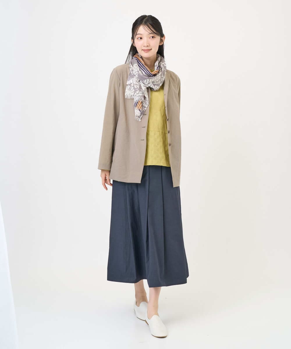 NGBGD31290 GIANNI LO GIUDICE(ジャンニ ロ ジュディチェ) [洗える]シャドーボイルドットブラウス イエロー