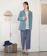 NGBGD31290 GIANNI LO GIUDICE(ジャンニ ロ ジュディチェ) [洗える]シャドーボイルドットブラウス ホワイト