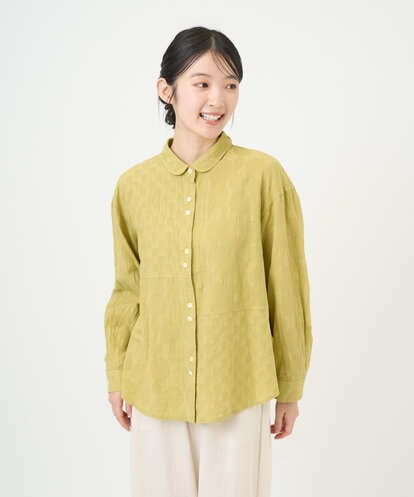 NGBGD32330 GIANNI LO GIUDICE [洗える]シャドーボイルドット前開きブラウス