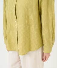 NGBGD32330 GIANNI LO GIUDICE(ジャンニ ロ ジュディチェ) [洗える]シャドーボイルドット前開きブラウス イエロー