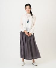 NGBGE45250 GIANNI LO GIUDICE(ジャンニ ロ ジュディチェ) [洗える]塩縮加工ダイヤ柄ブラウス ホワイト