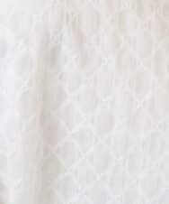 NGBGE45250 GIANNI LO GIUDICE(ジャンニ ロ ジュディチェ) [洗える]塩縮加工ダイヤ柄ブラウス ホワイト