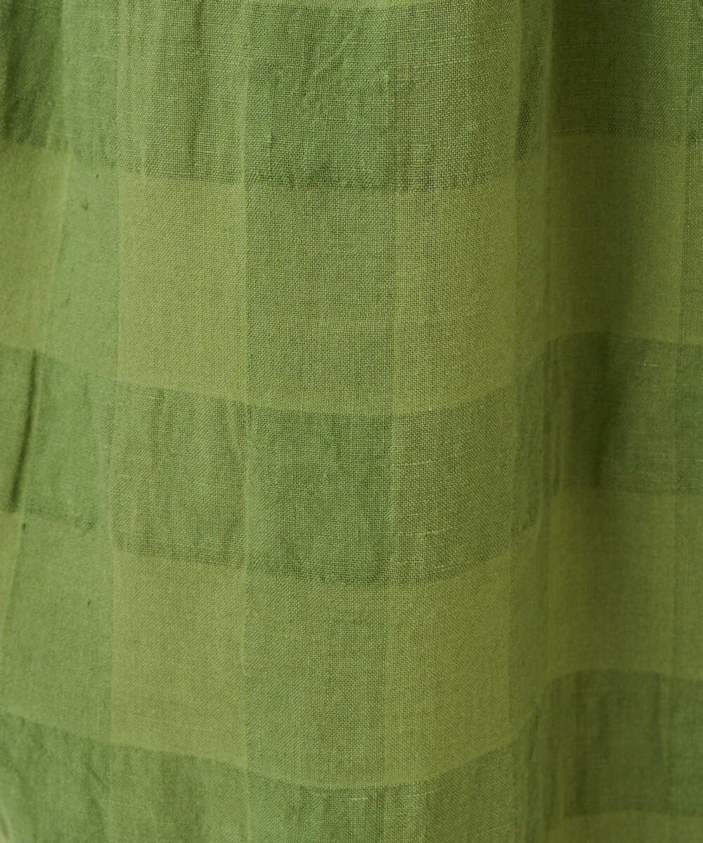 NGBGE53360 GIANNI LO GIUDICE(ジャンニ ロ ジュディチェ) [洗える]シャドーチェックブラウス グリーン