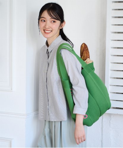 NGBGF21230 GIANNI LO GIUDICE [洗える・日本製]コットンシャーリングストライプブラウス