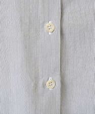 NGBGF21230 GIANNI LO GIUDICE(ジャンニ ロ ジュディチェ) [洗える・日本製]コットンシャーリングストライプブラウス ダークグレー