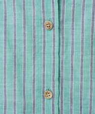 NGBGF48230 GIANNI LO GIUDICE(ジャンニ ロ ジュディチェ) [洗える・日本製]コットンシャーリングストライプブラウス オレンジベージュ