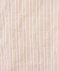 NGBGF49210 GIANNI LO GIUDICE(ジャンニ ロ ジュディチェ) [洗える・日本製]コットンシャーリングストライププルオーバーブラウス オレンジベージュ