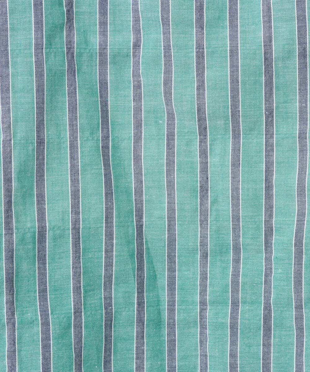 NGBGF49210 GIANNI LO GIUDICE(ジャンニ ロ ジュディチェ) [洗える・日本製]コットンシャーリングストライププルオーバーブラウス オレンジベージュ