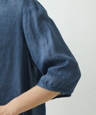 NGBGS30230 GIANNI LO GIUDICE(ジャンニ ロ ジュディチェ) [洗える]ローンエンブロイダリー刺繍ブラウス ブルー