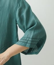 NGBGU33230 GIANNI LO GIUDICE(ジャンニ ロ ジュディチェ) [洗える]コットン製品染めブラウス グリーン