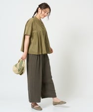 NGBHD01170 GIANNI LO GIUDICE(ジャンニ ロ ジュディチェ) [洗える]コットンボイルピンタックブラウス パープル