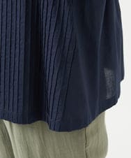 NGBJB10330 GIANNI LO GIUDICE(ジャンニ ロ ジュディチェ) [洗える]コットンローンピンタックブラウス ネイビー