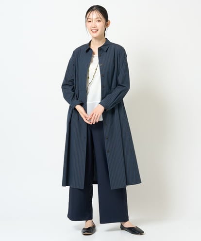 NGBJF19360 GIANNI LO GIUDICE [洗える]レジメンストライプワンピース