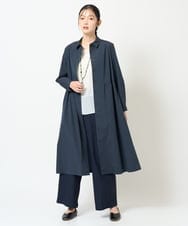 NGBJF19360 GIANNI LO GIUDICE(ジャンニ ロ ジュディチェ) [洗える]レジメンストライプワンピース ブラウン
