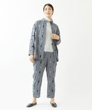 NGBJS10360 GIANNI LO GIUDICE(ジャンニ ロ ジュディチェ) ピッコロキューブドビーブラウス ネイビー