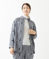 NGBJS10360 GIANNI LO GIUDICE(ジャンニ ロ ジュディチェ) ピッコロキューブドビーブラウス ネイビー
