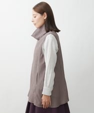 NGBJS31230 GIANNI LO GIUDICE(ジャンニ ロ ジュディチェ) [洗える]ミニグレンチェックアムンゼンチュニックベスト パープル