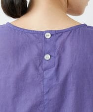 NGBJT21250 GIANNI LO GIUDICE(ジャンニ ロ ジュディチェ) [洗える]ラクナウ刺繍スモックブラウス パープル
