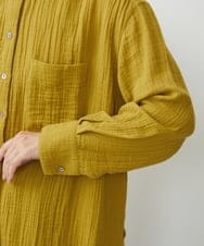 NGBJU16230 GIANNI LO GIUDICE(ジャンニ ロ ジュディチェ) [洗える]コットンガーゼブラウス マスタードグリーン
