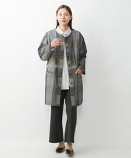 NGBJU16230 GIANNI LO GIUDICE(ジャンニ ロ ジュディチェ) [洗える]コットンガーゼブラウス ライトグレー