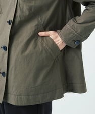 NGDAD01490 GIANNI LO GIUDICE(ジャンニ ロ ジュディチェ) [洗える]コットンタイプライターフーディージャケット カーキ