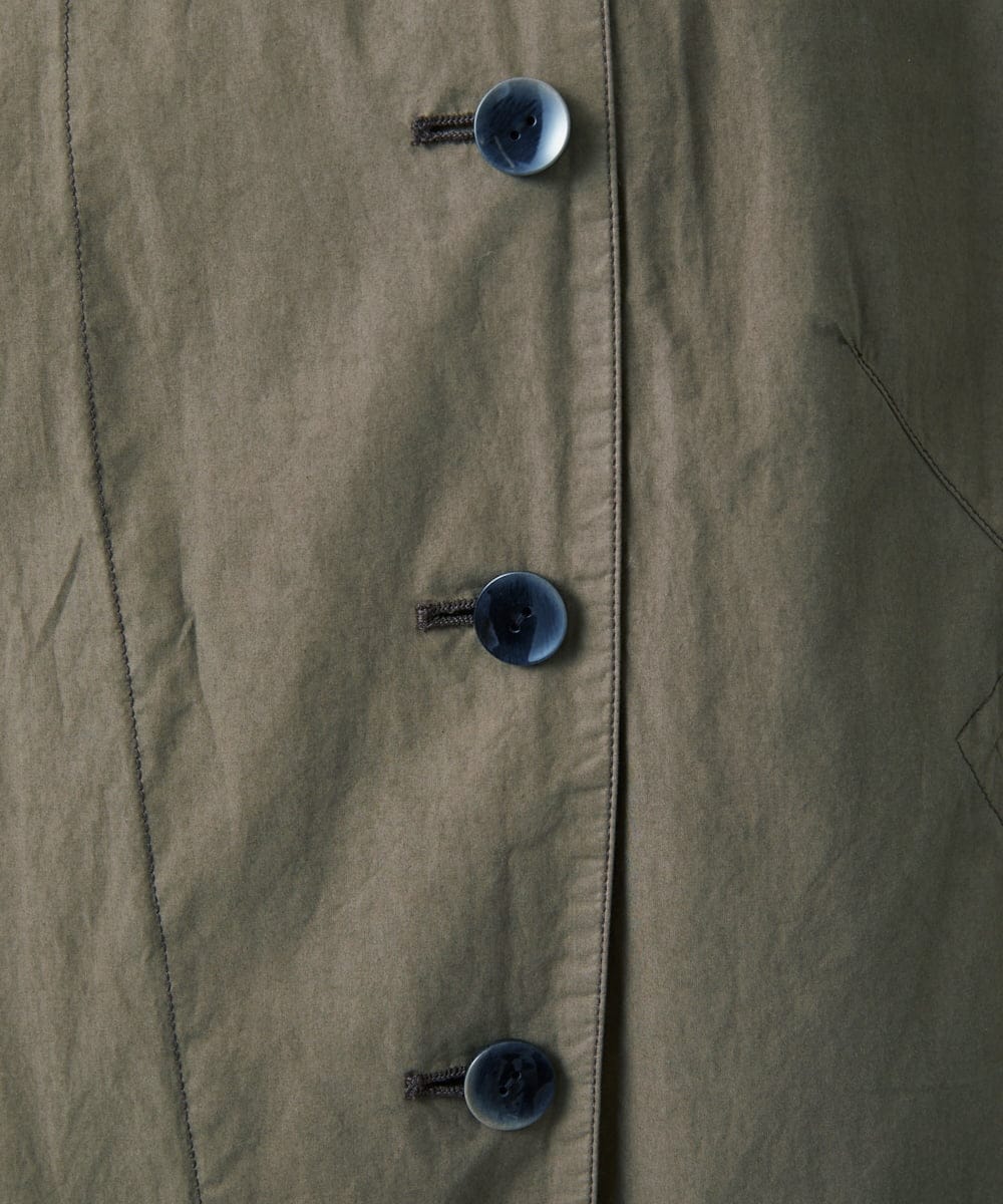 NGDAD01490 GIANNI LO GIUDICE(ジャンニ ロ ジュディチェ) [洗える]コットンタイプライターフーディージャケット カーキ