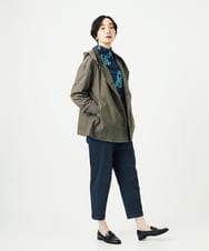 NGDAD01490 GIANNI LO GIUDICE(ジャンニ ロ ジュディチェ) [洗える]コットンタイプライターフーディージャケット カーキ