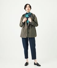 NGDAD01490 GIANNI LO GIUDICE(ジャンニ ロ ジュディチェ) [洗える]コットンタイプライターフーディージャケット カーキ