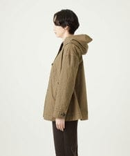 NGDAD01490 GIANNI LO GIUDICE(ジャンニ ロ ジュディチェ) [洗える]コットンタイプライターフーディージャケット カーキ