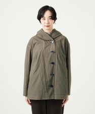 NGDAD01490 GIANNI LO GIUDICE(ジャンニ ロ ジュディチェ) [洗える]コットンタイプライターフーディージャケット カーキ