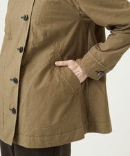 NGDAD01490 GIANNI LO GIUDICE(ジャンニ ロ ジュディチェ) [洗える]コットンタイプライターフーディージャケット カーキ