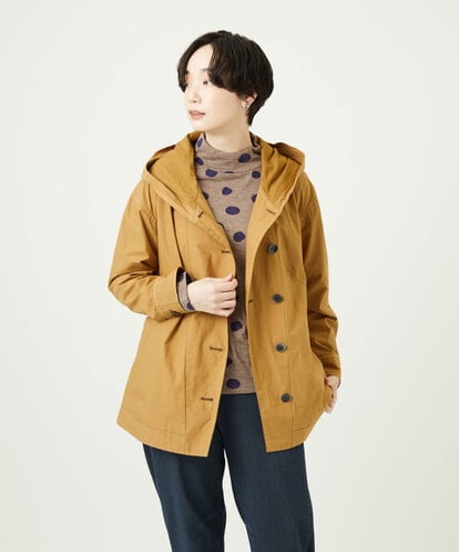 NGDAD01490 GIANNI LO GIUDICE [洗える]コットンタイプライターフーディージャケット