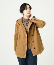 NGDAD01490 GIANNI LO GIUDICE(ジャンニ ロ ジュディチェ) [洗える]コットンタイプライターフーディージャケット ベージュ